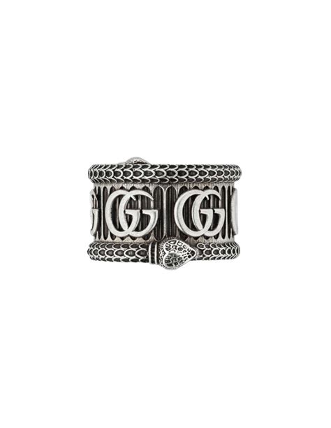 anello gucci doppia g|Anelli in Argento .